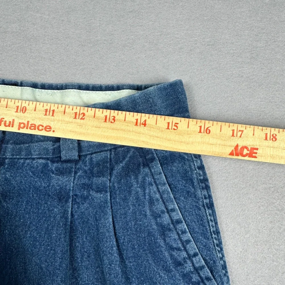 J.Crew Outfitters Oarsman Mens Pleated Denim Trousers Straight Leg Blue Size 31